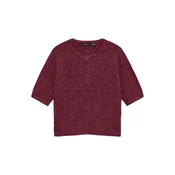 VERO MODA Pletena jopa VMDOFFY vinsko rdeča