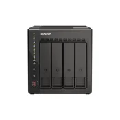 QNAP NVR QVP-41C (4 jezgre 2,6 GHz, 8 GB RAM-a, 4xSATA, 2x2,5 GbE, 2xM.2 utor, 2xHDMI, kamere: 8 (maks. 24)