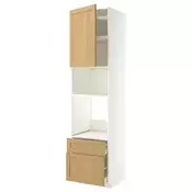 METOD / MAXIMERA Visoki element za ugradb uredaje, bijela/Forsbacka hrast, 60x60x240 cm