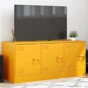 Vidaxl vidaXL TV stojalo gorčično rumeno 99x39x44 cm jeklo