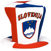 Slovenija navijaški cilinder klobuk