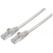 Intellinet LAN (RJ45) Mreža Prikljucni kabel CAT 6A S/FTP 15 m Siva Zašticen s folijom, Pletena zaštita, Sa zaštitom, Podržava HDMI, Bez ha