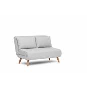 ATELIER DEL SOFA Dvosed Folde 2 Seater Teddy Fabric Grey