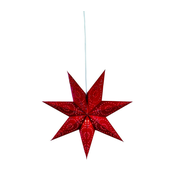Markslöjd 700122 - Božična dekoracija SATURNUS 1xE14/25W/230V pr. 45 cm rdeča