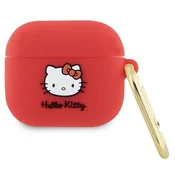 Hello Kitty ovitek Silicone 3D Kitty Head za AirPods 3 - fuksija