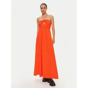 Gestuz Poletna obleka Alicia 10909081 Oranžna Slim Fit