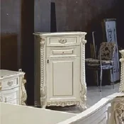 Casa Padrino Luxury Baroque Chest of Drawers White/Gold H. 124 cm - Baroque Furniture