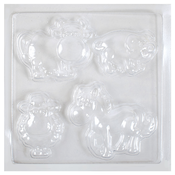 PlayBox: Živalska farma iz mavca, oblika 17x17cm