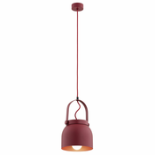 Argon 8282 - Lestenec na vrvici LOGAN 1xE27/15W/230V pr. 20 cm rdeč