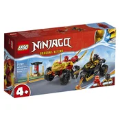 LEGO® Ninjago Spopad med Kaijem v avtu in Rasom na motorju (71789)