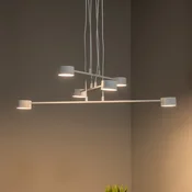 EMIBIG LIGHTING Visoka svetilka Modus 6, jeklo, šestžarni, GX 53, bela - Dnevna soba/jedilnica - Sodobni - Kovina