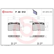 Brembo ZAVORNE OBLOGE IVECO DAILY 90> SPREDNJE