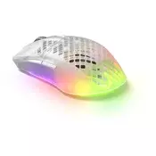 STEELSERIES AEROX 3, SNOW, ŽICANI IGRAĆI MIŠ, BIJELA (62603)