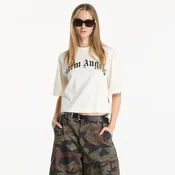 Majice Palm Angels Curved Logo Boxy Tee Off White/ Black M
