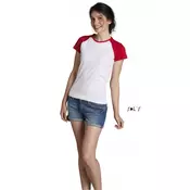 so11195 SOLS MILKY WOMEN 2-COLOR RAGLAN SLEEVES T-SHIRT