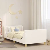 Krevet za djecu s uzglavljem Krem 90 x 200 cm Bouclé