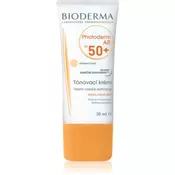 Bioderma Photoderm AR krema za suncanje za netolerantnu kožu lica SPF 50+ (Tinted Sun Cream Sensitive Reactive Skin Natural Colour - Face) 30 ml