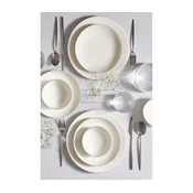 18-delni jedilni servis bela/srebrna/porcelan