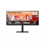 LG 34BA75QE-B racunalni monitor 86,4 cm (34) 3440 x 1440 pikseli Wide Quad HD LCD Crno