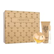 Paco Rabanne Lady Million set: EDP 80 ml + losjon za telo 100 ml + EDP 10 ml + pločevinasta škatla za ženske