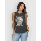 Salty Crew Keyhole Muscle Tank Top charcoal