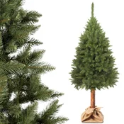 KADAX Umetno božično drevo na deblu, 220 cm, gosta zelena smreka