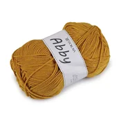 Pletena preja Abby 100 g - gorčična