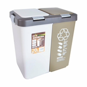 Plastični koš za smeti 20 l Duo Dust - Orion