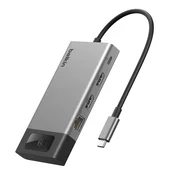 Belkin Belkin USB C Hub 8-v-1, Docking Station 100W PD, 2 zaslona