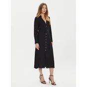 TWINSET Srajčna obleka 242TT2320 Črna Loose Fit