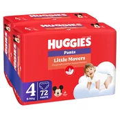 Huggies Pelene gacice Little Movers, Duo Pack (4), 9-14 kg, 72 komada