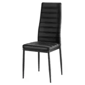 VEVOR Jedilni stol komplet 4 kosov 465x405x97 cm črn
