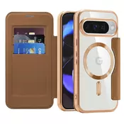 Etui SmartMag Book z Magsafe tehnologijo in RFID denarnico za Google Pixel 10/10 Pro - brown