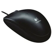 Miš usb 3tipke optički žični b100 logitech črn