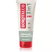 Borotalco MEN 3 in 1 gel za prhanje za moške za obraz, telo in lase dišave Musk 200 ml