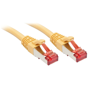 LINDY LINDY 47761 RJ45 omrežni kabel\, Patch kabel CAT 6 S/FTP 0.50 m rumena 1 kos, (20419779)
