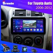 Srnubi 2Din 10.3” Android 11 Car Radio for Toyota Auris E150 2006-2012 Multimedia Player Navigation Carplay Floating QLED Screen