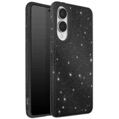 AVIZAR Ovitek za Galaxy S25 Edge, dvomaterialna zasnova in bleščeč zaključek, Črna, (5000189022)