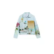 Desigual Prijelazna jakna Amalfi svijetloplava / miks boja