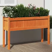 Vrtna sadilica s nogama voštano smeda 110x31x70 cm od borovine