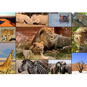 Grafika - Puzzle Collage Wildlife - 1 500 kosov