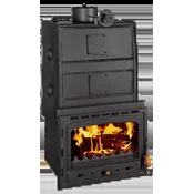 PRITY CV35 Gusani kamin za etažno grejanje, 5 kW, Crni