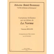 BELLINI:VARIATIONS BRILLANTES SUR UN THEME DE LA NORMA FLUTE AND PIANO