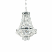 Ideal Lux - LED Kristalni lestenec na verigi CAESAR 6xG9/3W/230V pr. 38 cm krom
