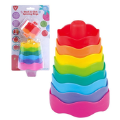Dječja igračka PlayGo - Piramida u boji Stack and Click