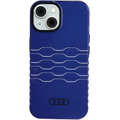 Audi IML MagSafe Case iPhone 15 6.1 navy blue hardcase AU-IMLMIP15-A6/D3-BE (AU-IMLMIP15-A6/D3-BE)