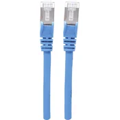 Intellinet Intellinet 740661 RJ45 omrežni kabel\, Patch kabel CAT 6a S/FTP 0.50 m modra zaščita iz folije\, pletena zaščita\, zaščiten\, brez halogena 1 kos, (20418001)