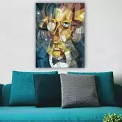 Wallity Dekorativna slika na platnu, 70x100cm, Šarena
