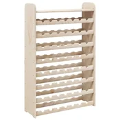 Vidaxl Stojalo za vino z zgornjo ploščo 72,5x25x111,5cm trdna borovina