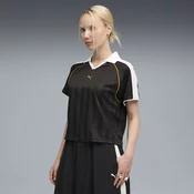 Womens Puma T7 Relaxed Football Jersey, Black, Size S, Clothing